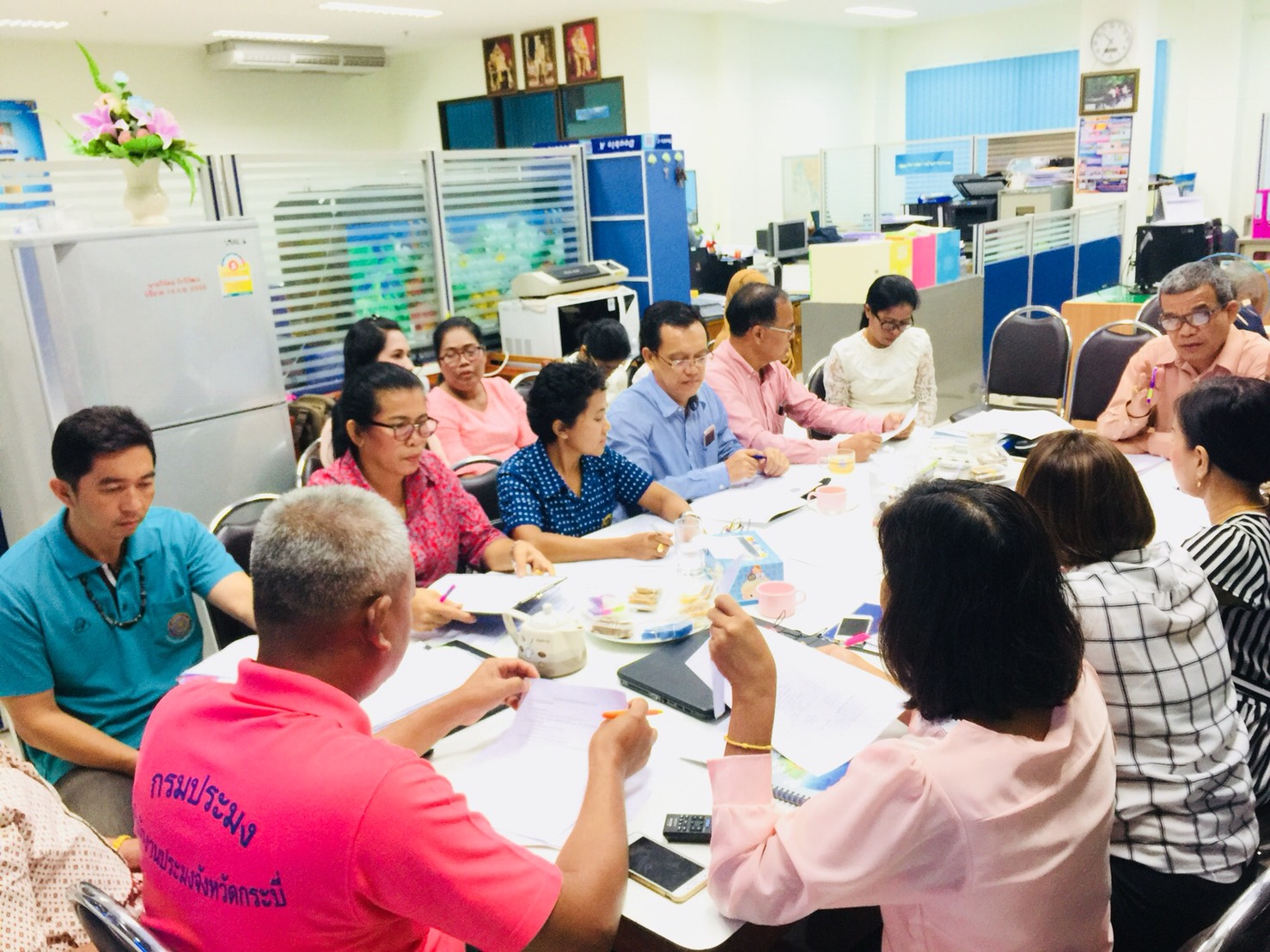 สำนักงานประมงจังหวัดกระบี่ ประชุมประจำเดือน..คลิก
