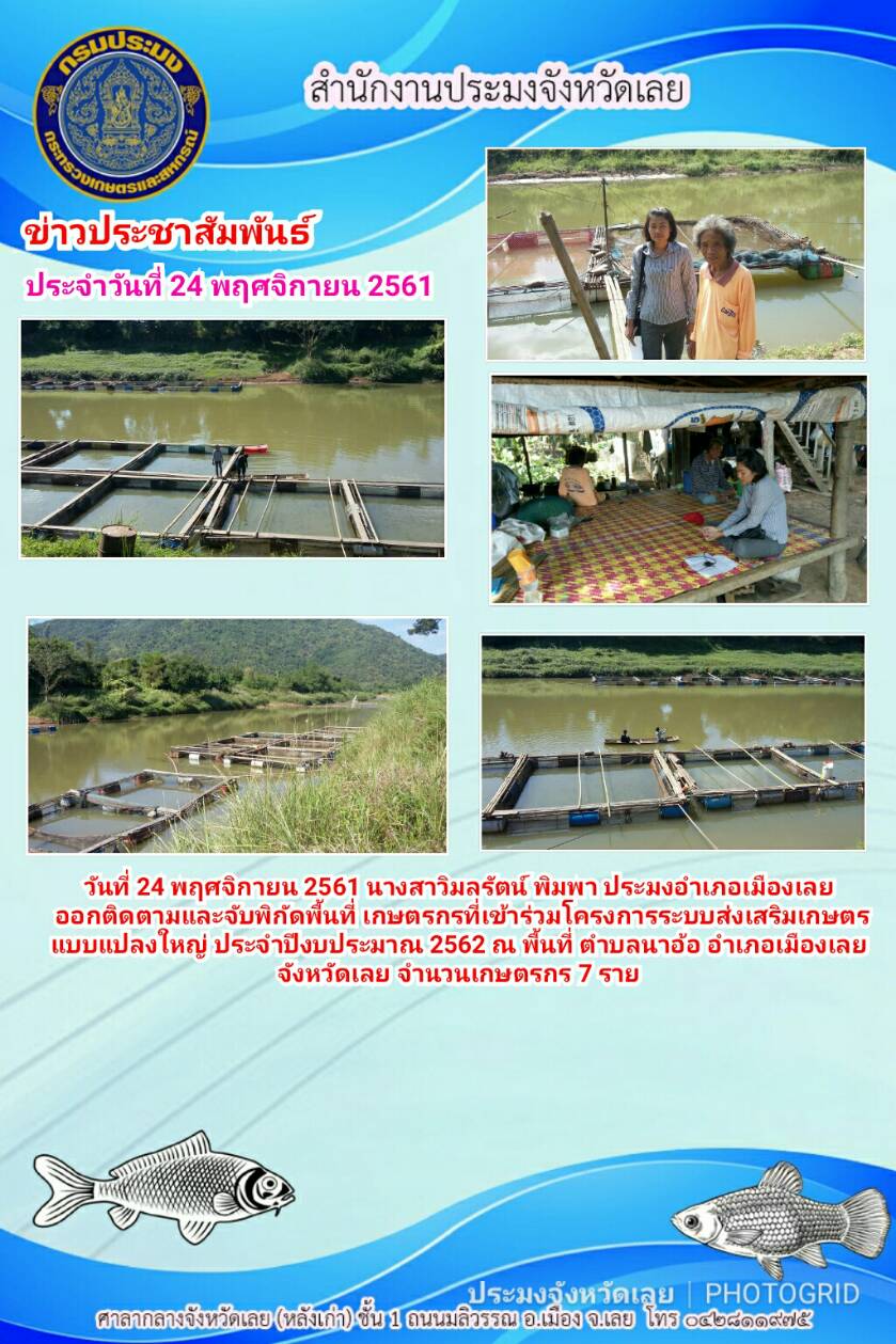 โครงการระบบส่งเสริมแบบแปลงใหญ่ ประจำปีงบประมาณ 2562..คลิก