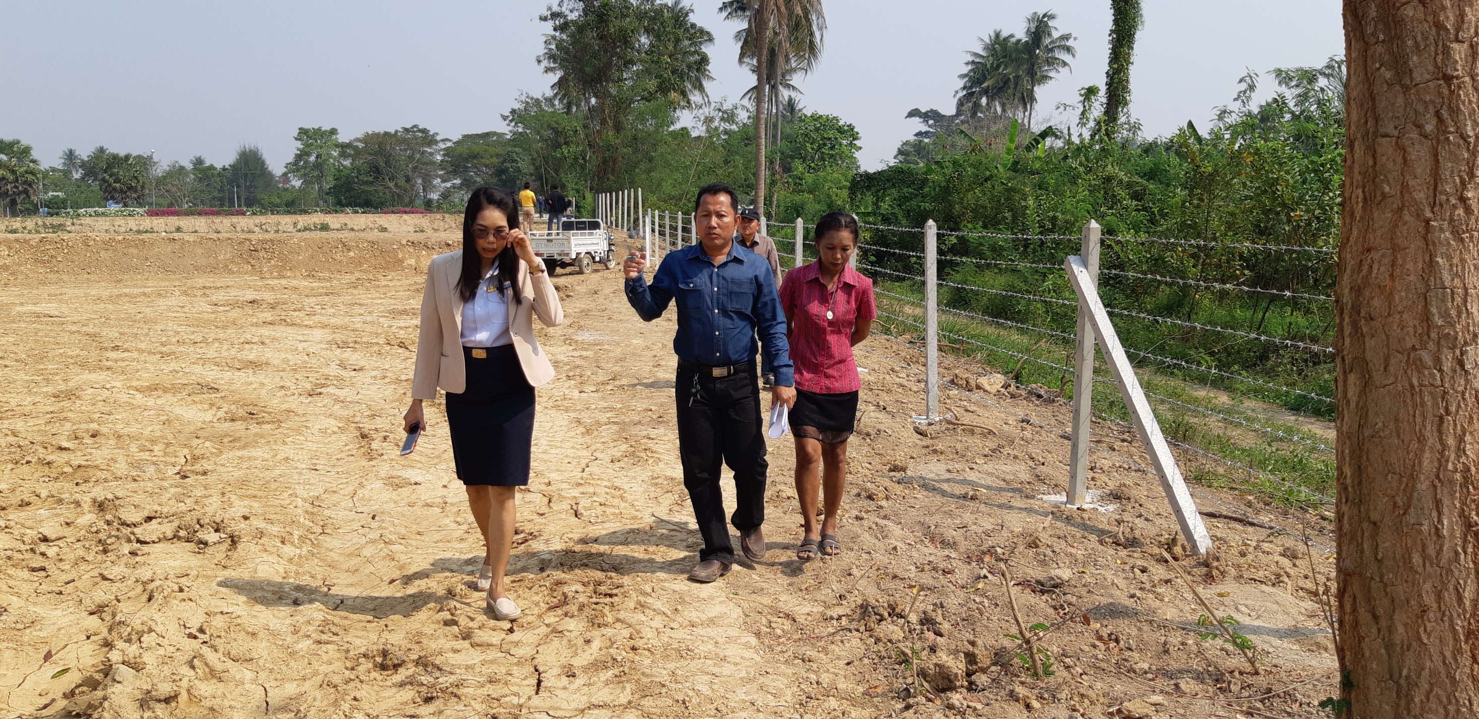 ตรวจรับงานก่อสร้างบ่อเก็บน้ำระบบเพาะพันธุ์และอนุบาล