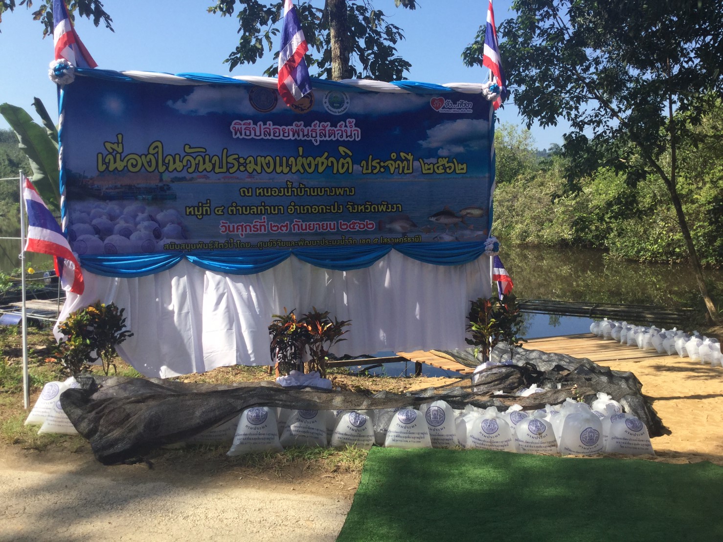 ปล่อยสัตว์น้ำในวันประมง..คลิก