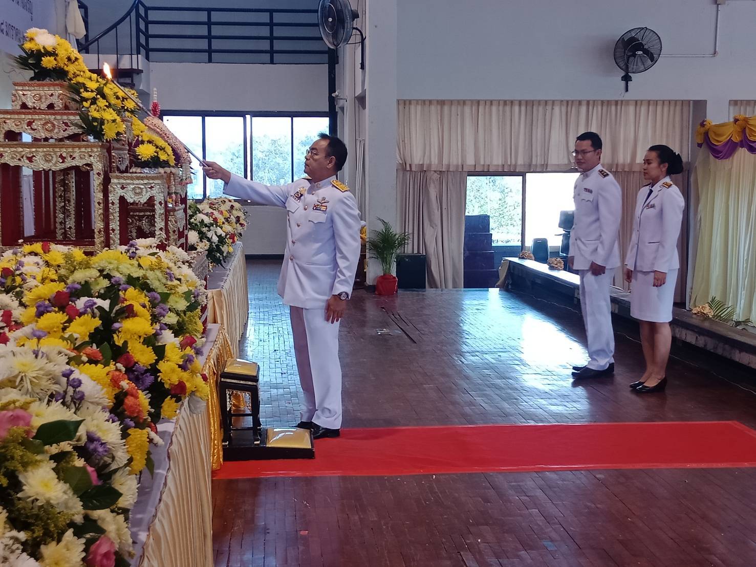 สำนักงานประมงจังหวัดอำนาจเจริญ ร่วมพิธีวันยุทธหัคถีของสมเด็จพระนเรศวรมหาราช ประจำปี2563..คลิก
