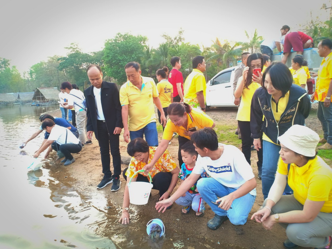 รับมอบพันธุ์กุ้งก้ามกรามจากเอกชนปล่อยในพื้นที่จังหวัดเพชรบูรณ์..คลิก