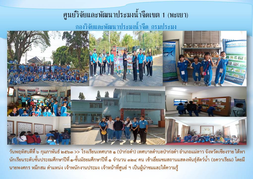 ศึกษาดูงาน โรงเรียนเทศบาล 1 (ป่าก่อดำ)..คลิก