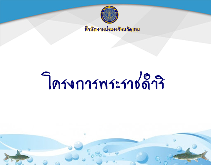 โครงการพระราชดำริ