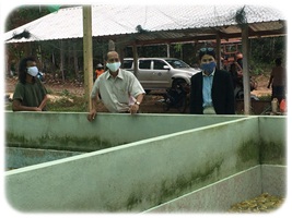 เยี่ยมชมฟาร์ม และให้คำแนะนำเกษตรกรที่ได้รับผลกระทบจากโรค COVID-19