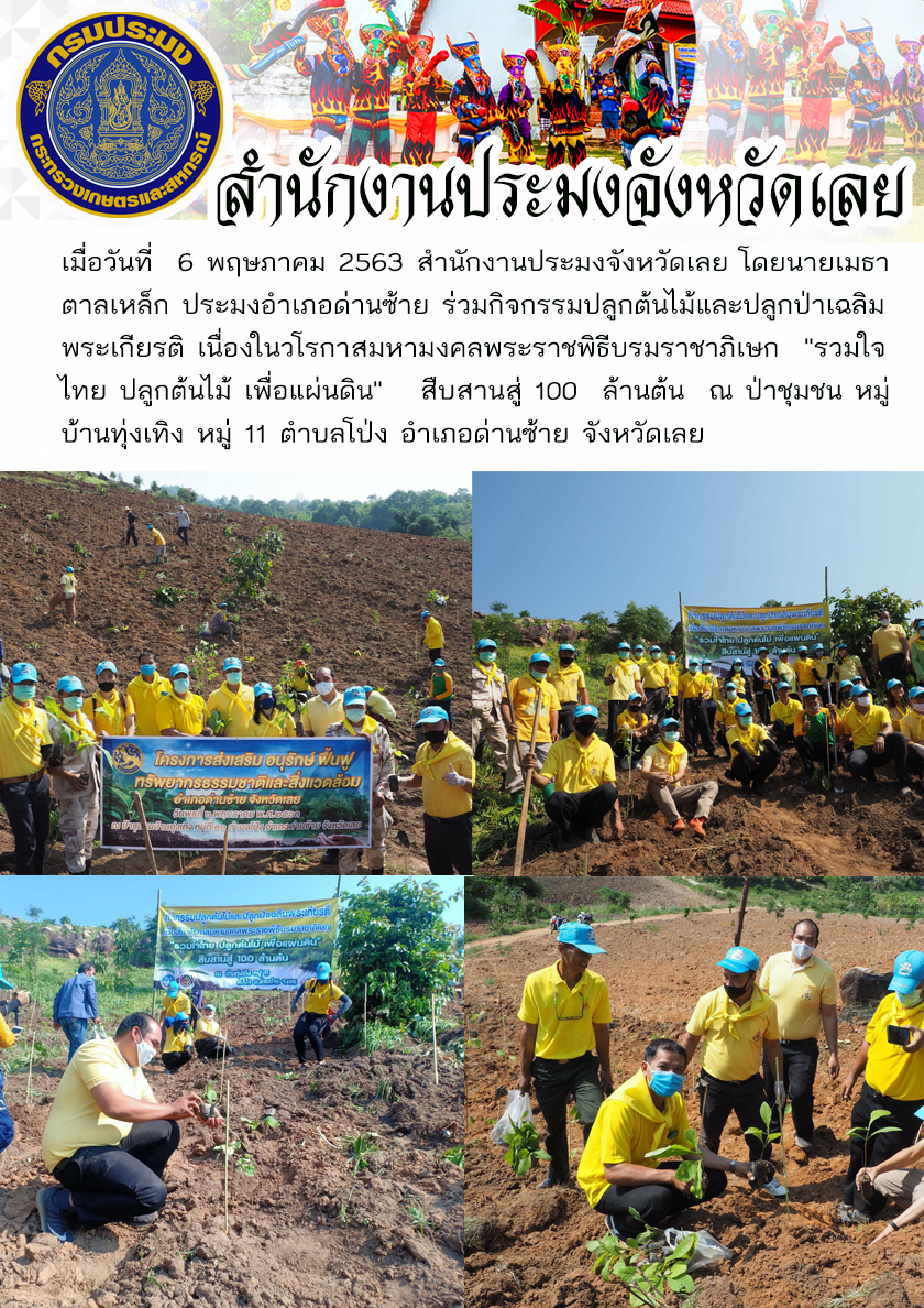 ร่วมกิจกรรมปลูกต้นไม้และปลูกป่าเฉลิมพระเกียรติ..คลิก