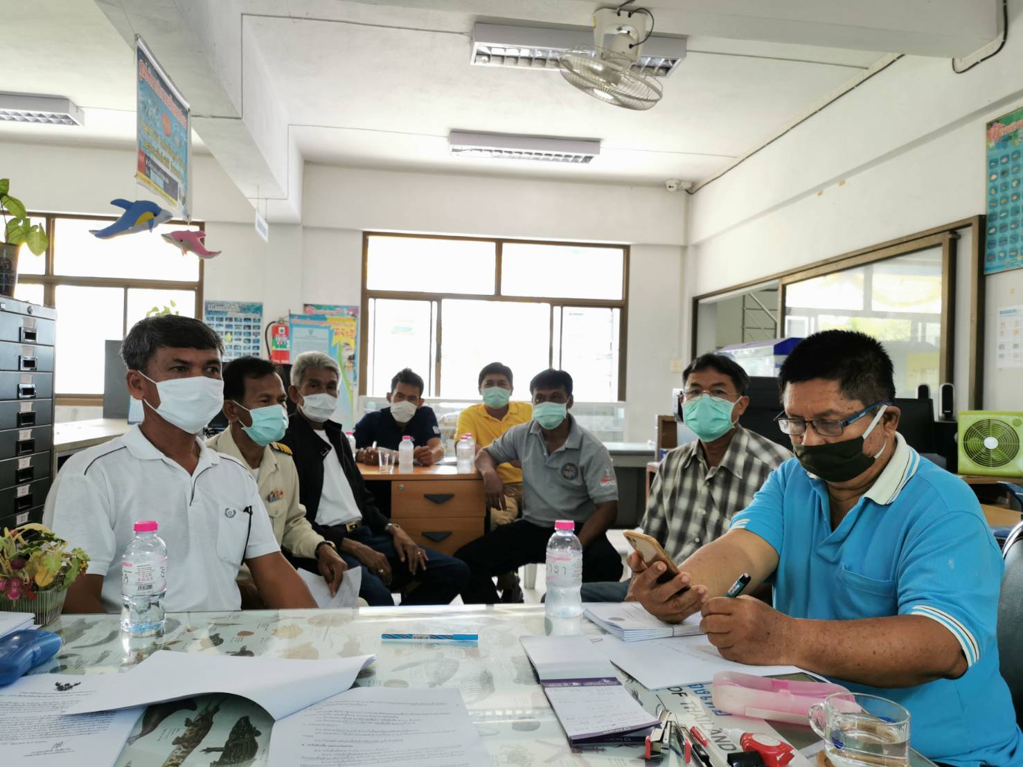 สำนักงานประมงอำเภอขนอม ให้บริการเกษตรกรด้านการประมง ในเขตพื้นที่อำเภอขนอม จังหวัดนครศรีธรรมราช