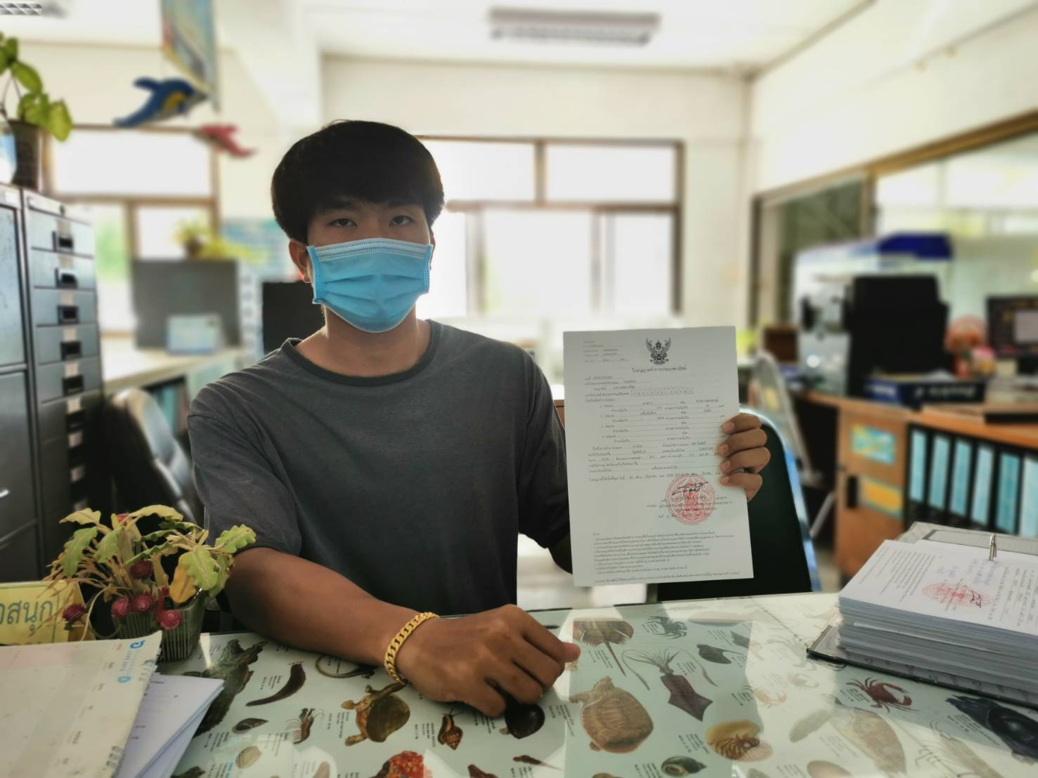 สำนักงานประมงอำเภอขนอม บริการออกใบอนุญาตทำการประมงพาณิชย์ กรณีแก้ไขรายการในใบอนุญาตให้สอดคล้องกับข้อมูลที่ปรากฎในหลักฐานทางทะเบียนของหน่วยงานที่เกี่ยวข้อง