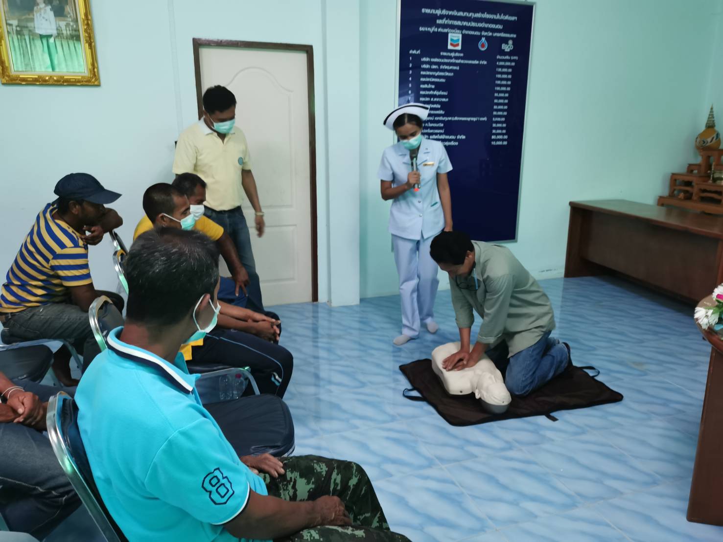 สำนักงานประมงจังหวัดนครศรีธรรมราชจัดฝึกอบรมมสมาชิกองค์กรชุมชนประมงท้องถิ่น หลักสูตร ผู้ช่วยเหลือการปฏิบัติงานของพนักงานเจ้าหน้าที่ พื้นที่ อ.ขนอม อ.สิชล อ.ท่าศาลา จ.นครศรีธรรมราช