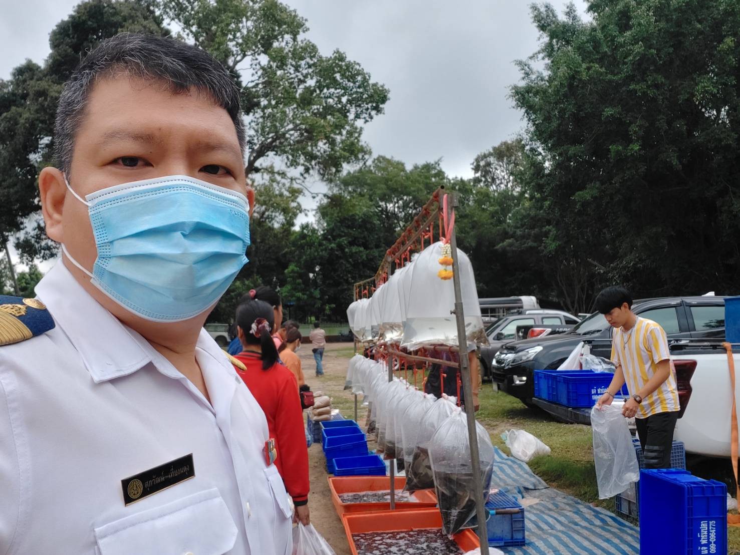 ประมงอำเภอศรีเมืองใหม่ สำรวจตลาดนัดหลังที่ว่าการอำเภอศรีเมืองใหม่ และตลาดสดอำเภอศรีเมืองใหม่..คลิก