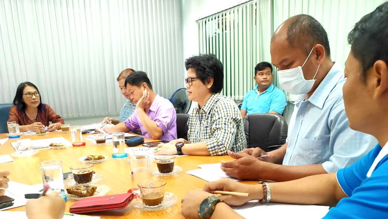 สำนักงานประมงจังหวัดสระบุรี ประชุมข้าราชการและลูกจ้าง หน่วยงานกรมประมง แบบบูรณะนาการจังหวัดสระบุรี ประจำปีงบประมาณ ที่ 1/2564