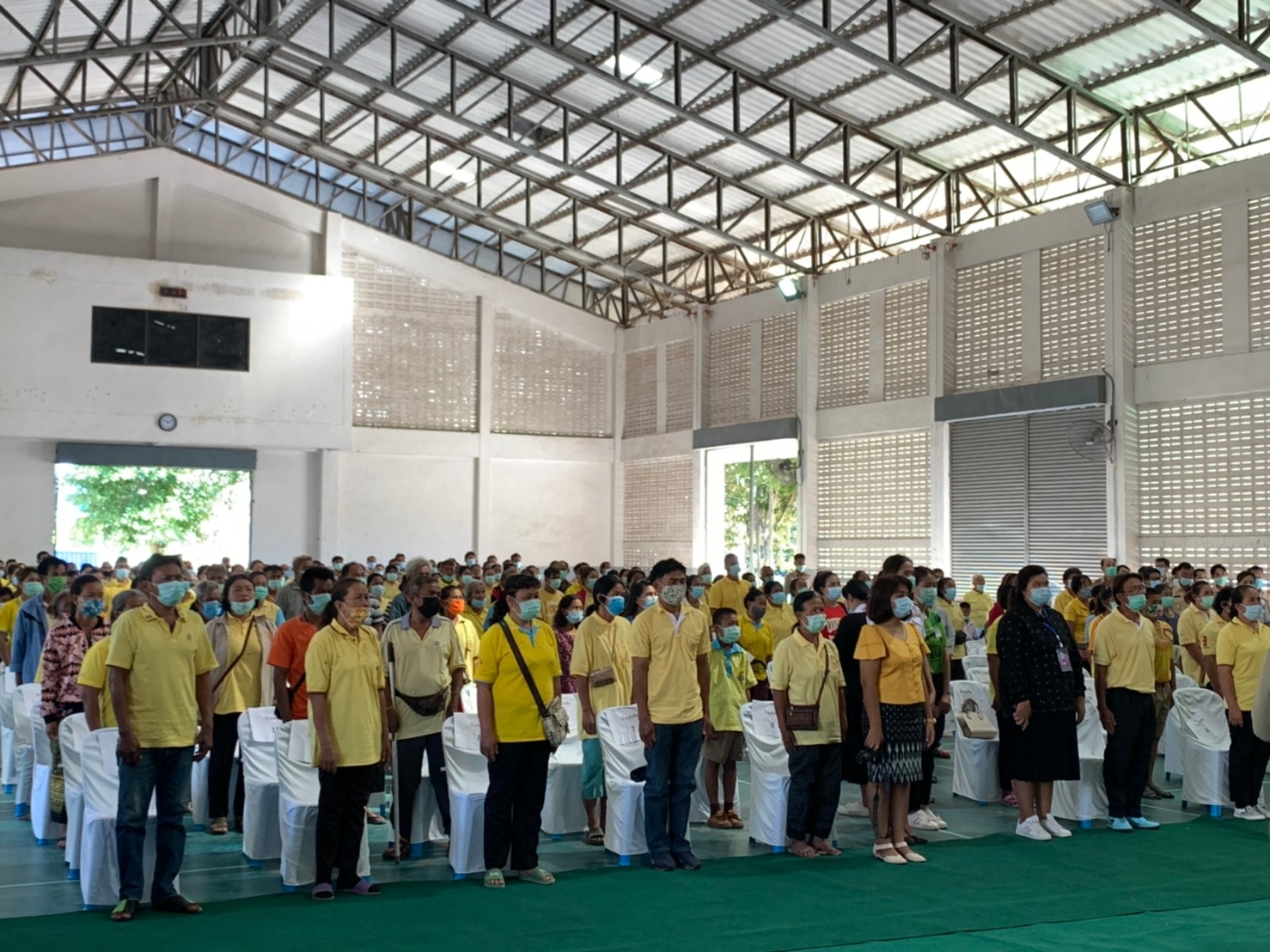 โครงการสร้างเสริมความจงรักภักดีต่อสถาบัน บำบัดทุกข์ บำรุงสุข สร้างรอยยิ้มให้ประชาชน ณ โรงเรียนเมืองยางศึกษา ตำบลเมืองยาง อำเภอเมืองยาง..คลิก