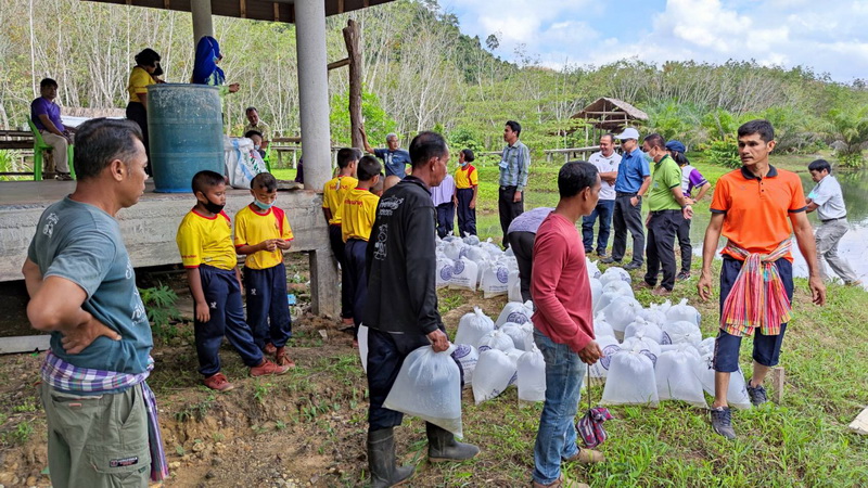 สนับสนุนและร่วมปล่อยพันธุ์ปลากินพืช ลงแหล่งน้ำภูมะเดื่อ จังหวัดพัทลุง..คลิก