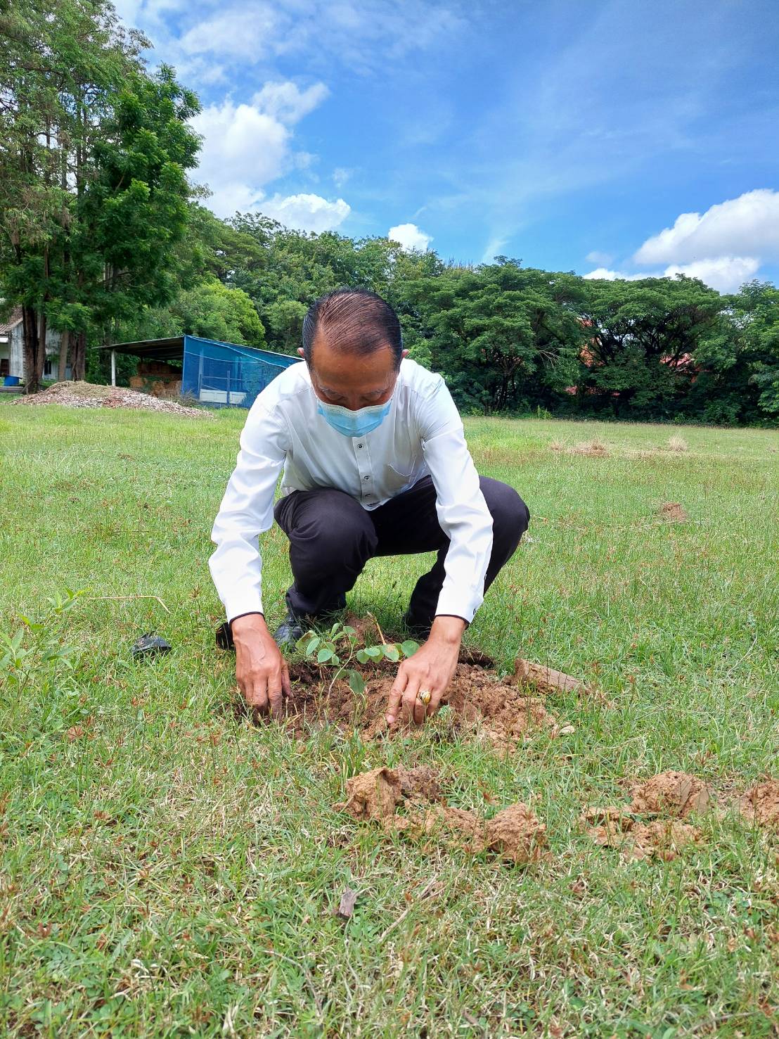 สำนักงานประมงจังหวัดศรีสะเกษ ร่วมกันป่าปลูกต้นไม้เพื่อสร้างร่มเงา และภูมิทัศน์ที่ดีบริเวณ สำนักงานประมงจังหวัดศรีสะเกษ..คลิก