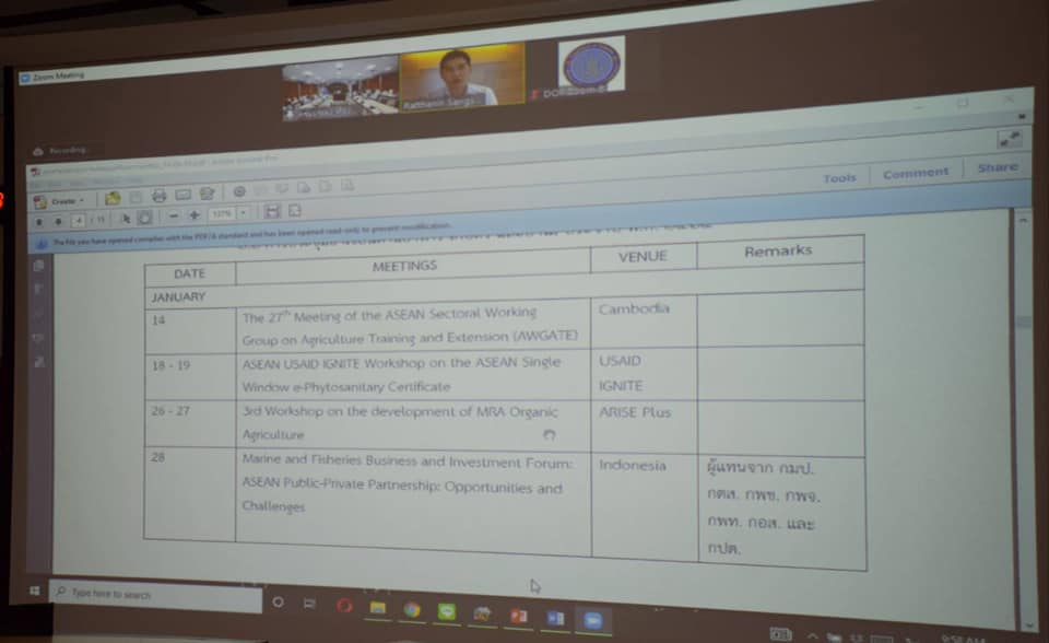 On Monday 14th June 2021, Mr. Taworn Thunjai, Deputy Director-General of the DoF chaired a preparatory meeting for the 13th AFCF Meeting and the 29th ASWGFi Meeting..คลิก