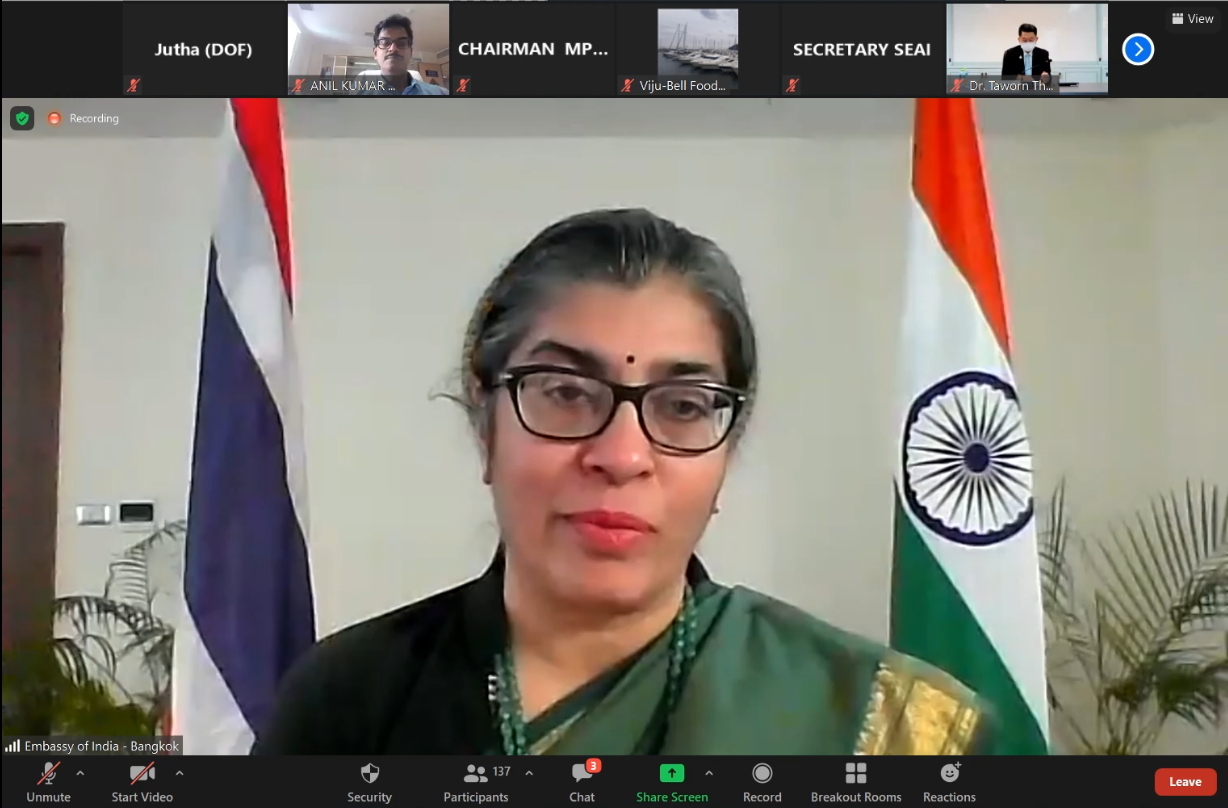 The Webinar on “India-Thailand Business Meet on Marine & Aquaculture products”