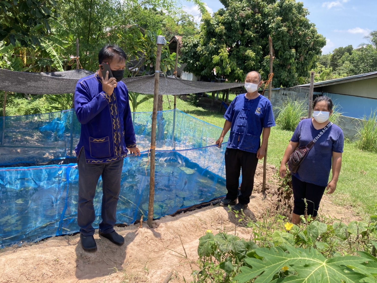 สำนักงานประมงจังหวัดมุกดาหาร ติดตามเกษตรกร โครงการส่งเสริมและพัฒนาอาชีพเพื่อแก้ไขปัญหาที่ดินทำกินของเกษตรกร ประจำปีงบประมาณ 2564