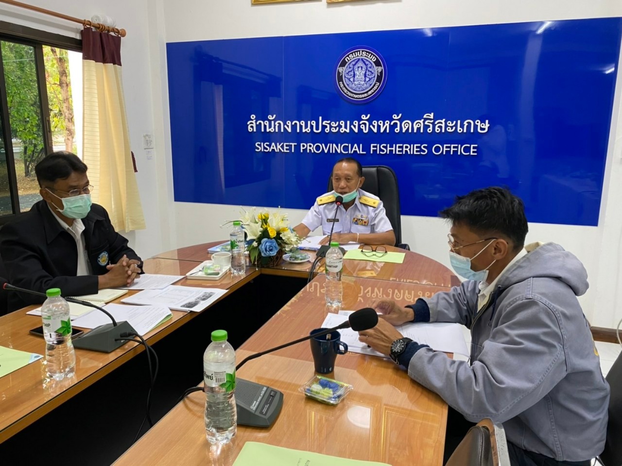 ประชุมสำนักงานประมงจังหวัดศรีสะเกษ ครั้งที่ ๒/๒๕๖๕..คลิก