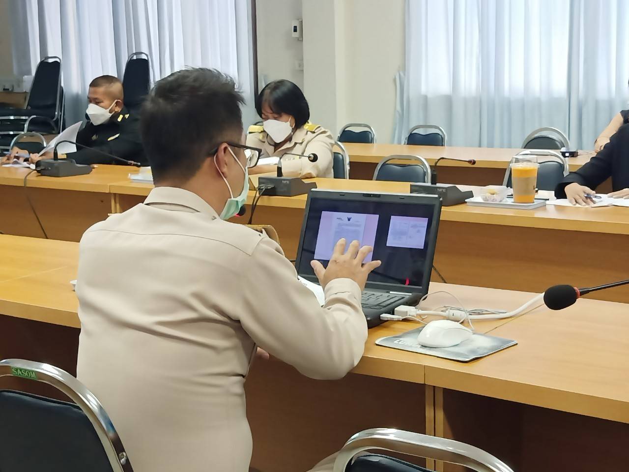 ประชุมคณะกรรมการให้ความช่วยเหลือผู้ประสบภัยพิบัติระดับอำเภอ(ก.ช.ภ.อ.)ครั้งที่ 3/2565 (กิจกรรมสนับสนุนด้านการประมง)..คลิก