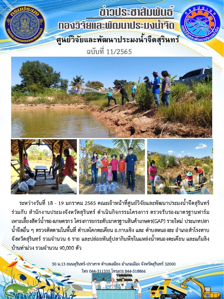 ข่าวประชาสัมพันธ์ ปักหลัง มกราคม 2565..คลิก