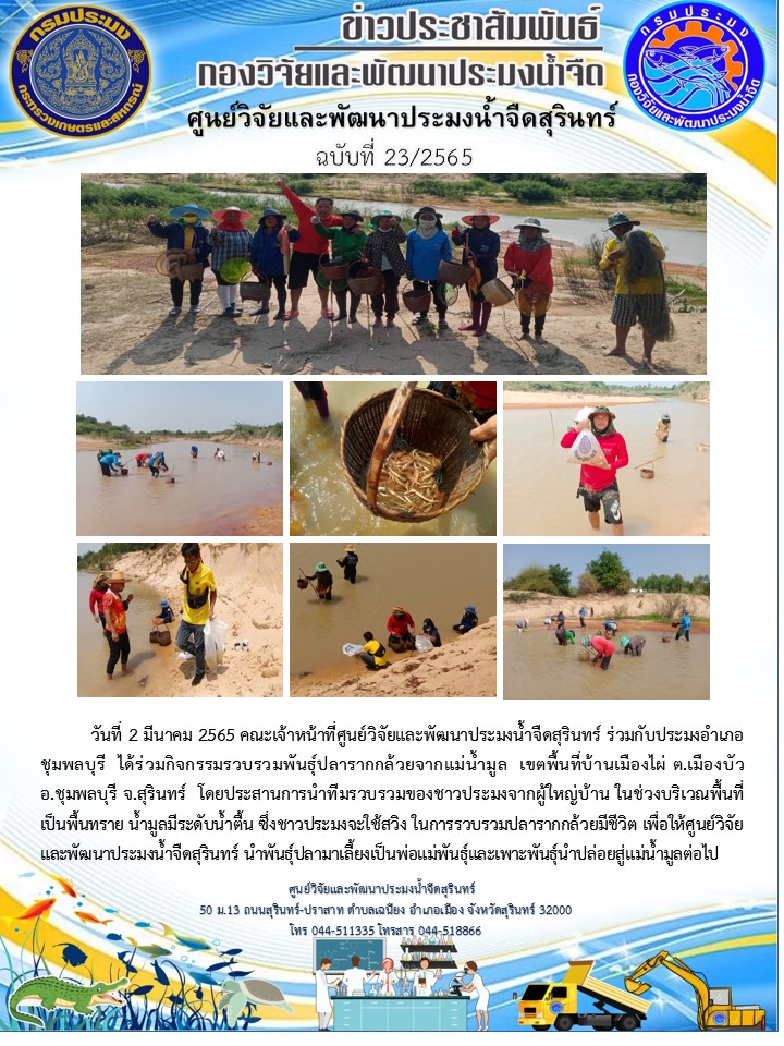 ข่าวประชาสัมพันธ์ ปักแรก มีนาคม 2565..คลิก