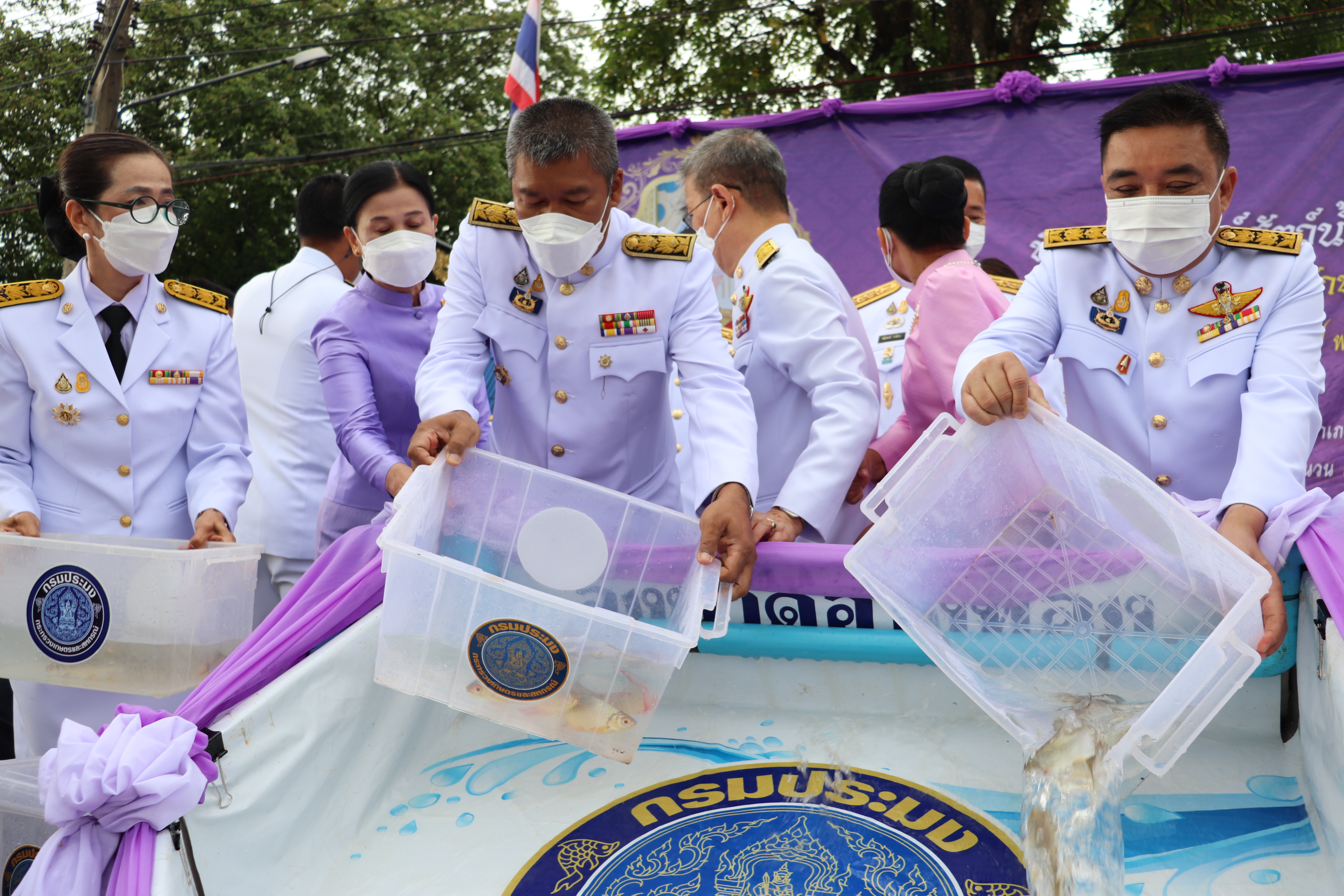 ปล่อยพันธุ์สัตว์น้ำ จำนวน 344,445 ตัว เนื่องในโอกาสวันเฉลิมพระชนมพรรษา สมเด็จพระนางเจ้าสุทิดา พัชรสุธาพิมลลักษณ พระบรมราชินี 3 มิถุนายน 2565..คลิก