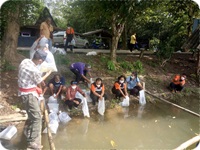 มอบและปล่อยพันธุ์น้ำในโครงการธนาคารเพื่อการเกษตรด้านการประมง