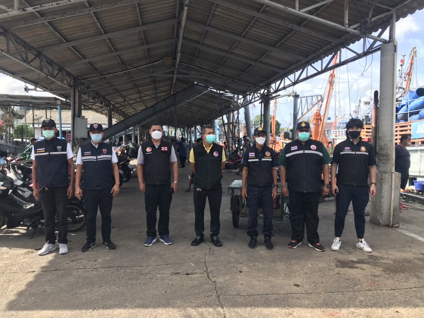 เข้าร่วมบูรณาการตรวจแรงงานต่างด้าวในพื้นที่จังหวัดภูเก็ต ที่เกี่ยวข้องกับภาคการประมง กับกองอำนวยการรักษาความมั่นคงภายในจังหวัดภูเก็ต