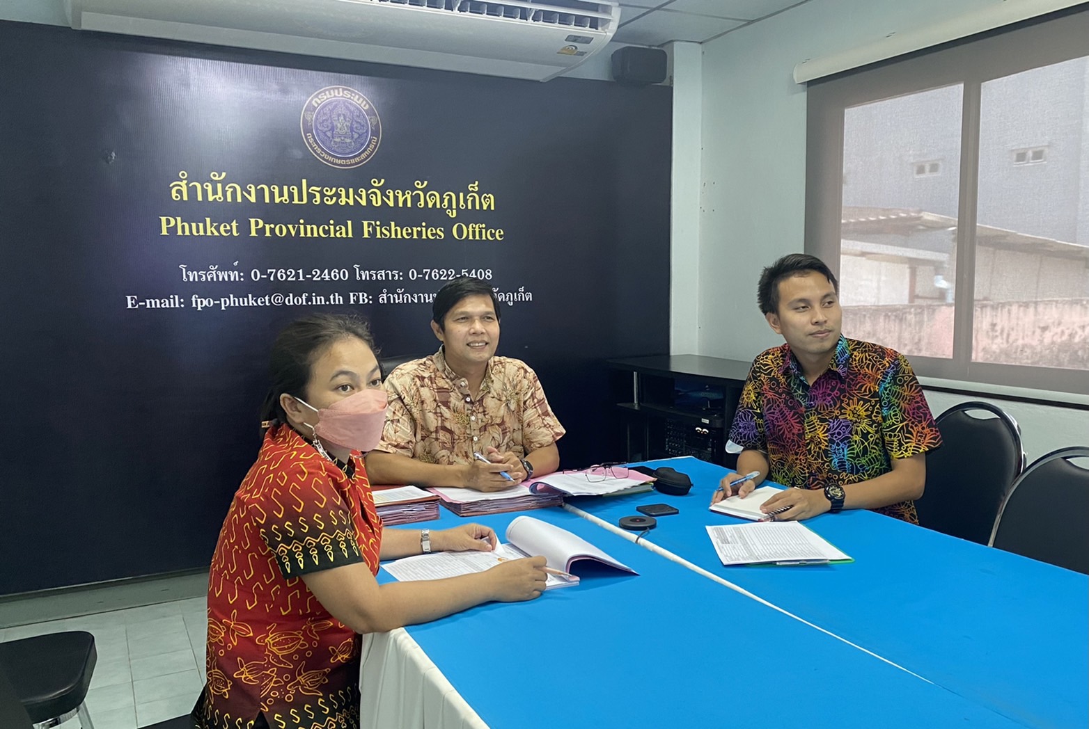 เข้าร่วมประชุมเพื่อหารือ เตรียมความพร้อม ติดตามความก้าวหน้าแผนฟื้นฟูผลผลิตกุ้งทะเลของประเทศไทย และการปรับเปลี่ยนวิธีการรายงานผลการดำเนินงานการเลี้ยงกุ้งทะเล ระดับพื้นที่ 35 จังหวัด ครั้งที่ 1/2565