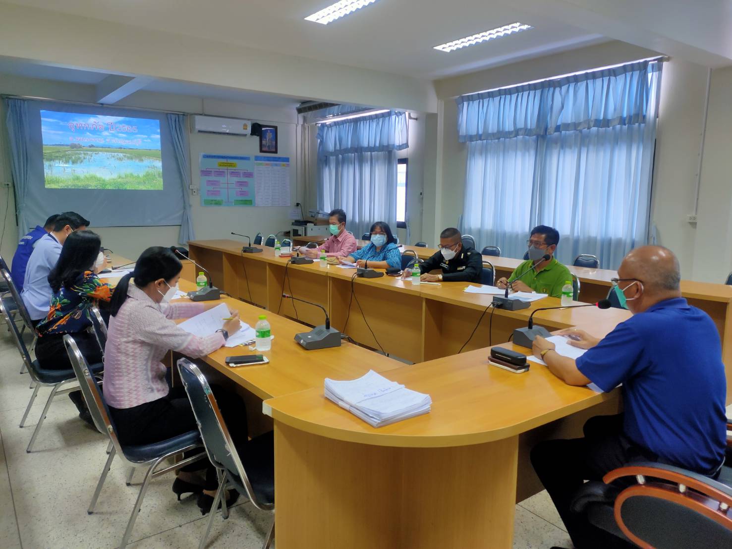ร่วมประชุมคณะกรรมการให้ความช่วยเหลือผู้ประสบภัยพิบัติ (ก.ช.ภ.อ.) อำเภอพนมทวน ครั้งที่ 4/2565..คลิก