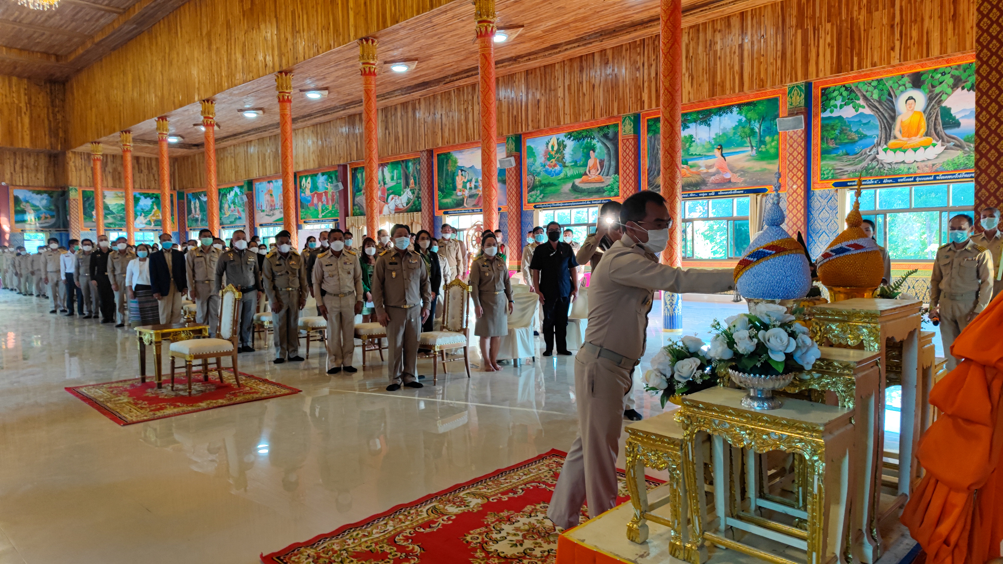 วันที่ 26 ธันวาคม 2565  นายสมมิตร ธรรม มิยะ ประมงอำเภอสุวรรณคูหา ร่วมงานพิธีเจริญพระพุทธมนต์และเจริญจิตตภาวนา ถวายพระพรชัยมงคลแด่สมเด็จพระเจ้าลูกเธอ เจ้าฟ้าพัชรกิติยาภา นเรนทิราเทพยวดี กรมหลวงราชสาริณีสิริพัชร มหาวัชรราชธิดา ณ วัดสุวรรณนาราม..คลิก