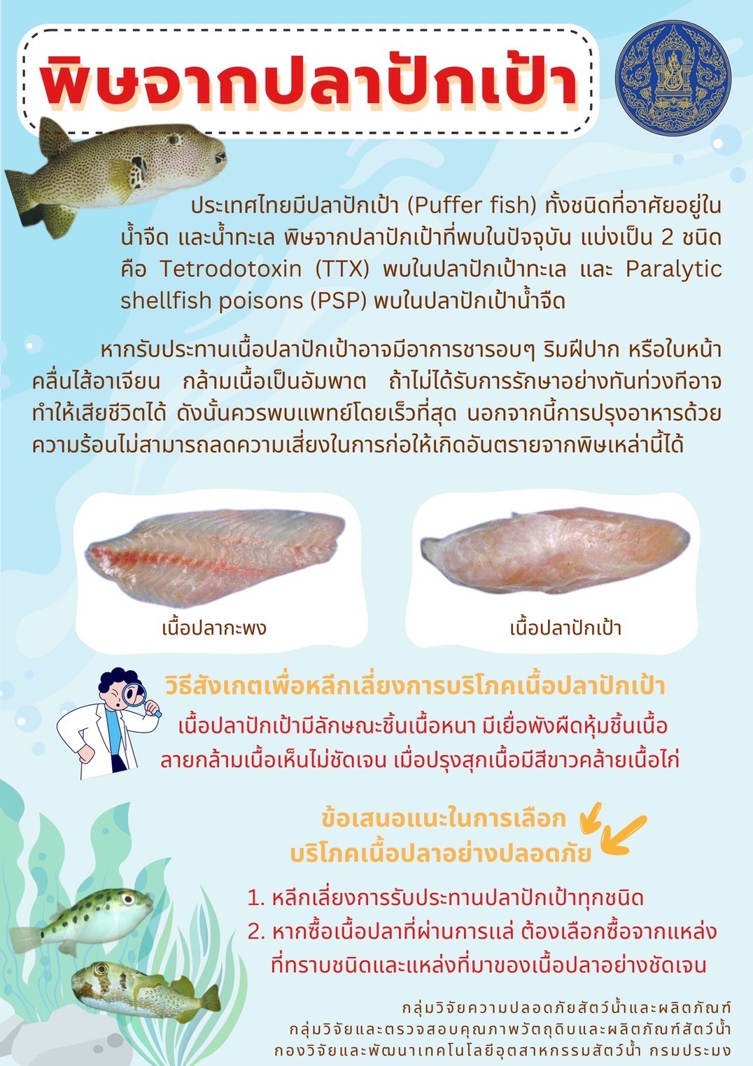 พิษจากปลาปักเป้า..คลิก