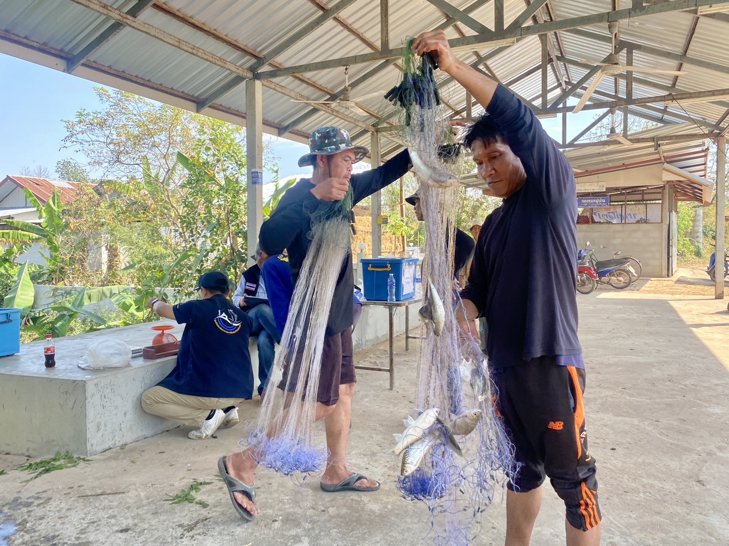 ประเมินผลการจับสัตว์น้ำต่อหน่วยการลงแรงประมง (CPUE) ก่อนปล่อยพันธุ์สัตว์น้ำ (กุ้งก้ามกราม แหล่งที่ ๑)