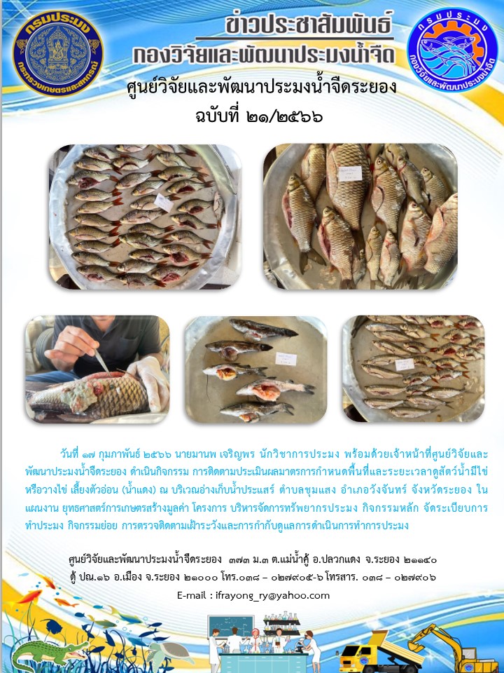ข่าวประชาสัมพันธ์กิจกรรมฉบับที่ 21/2566..คลิก