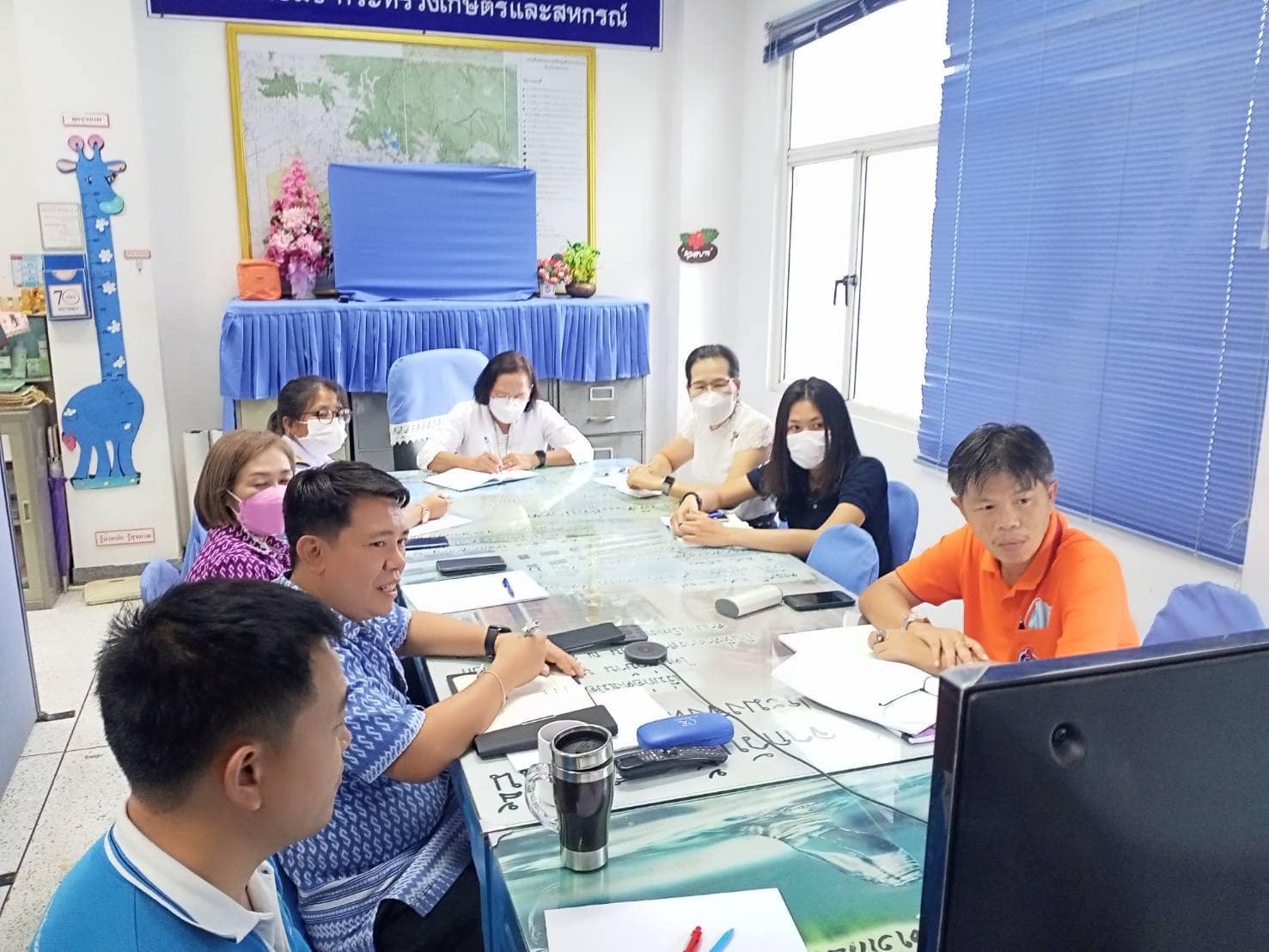ร่วมประชุมรับฟังการชี้แจงรายละเอียดการดำเนินโครงการเสริมสภาพคล่องเกษตรกรผู้เลี้ยงกุ้งทะเล ปี 2565 ระยะที่ 1..คลิก
