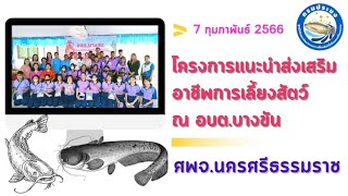 โครงการแนะนำส่งเสริมอาชีพการเลี้ยงสัตว์ ณ อบต.บางขัน