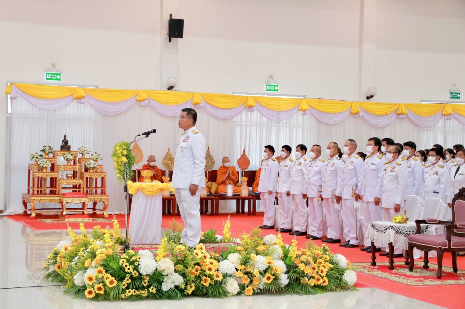 ร่วมพิธีถวายราชสักการะ และพานพุ่มดอกไม้สด เนื่องในวันที่ระลึกพระบาทสมเด็จพระนั่งเกล้าเจ้าอยู่หัว พระมหาเจษฎาราชเจ้า