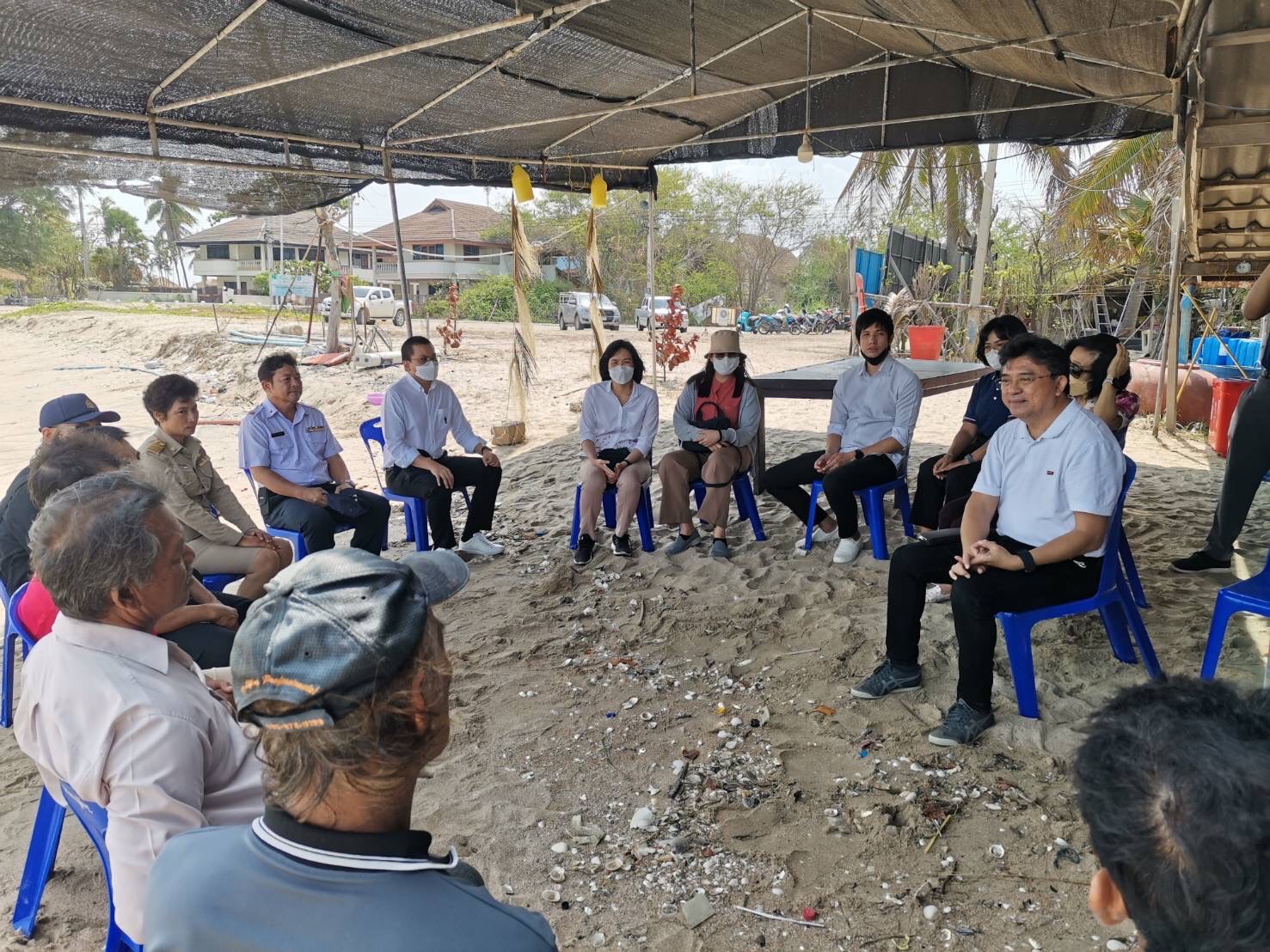 เข้าร่วมประชุมชี้แจงข้อมูลผลการดำเนินโครงการจัดทำซั้งเชือกสำหรับแหล่งอาศัยสัตว์น้ำ..คลิก