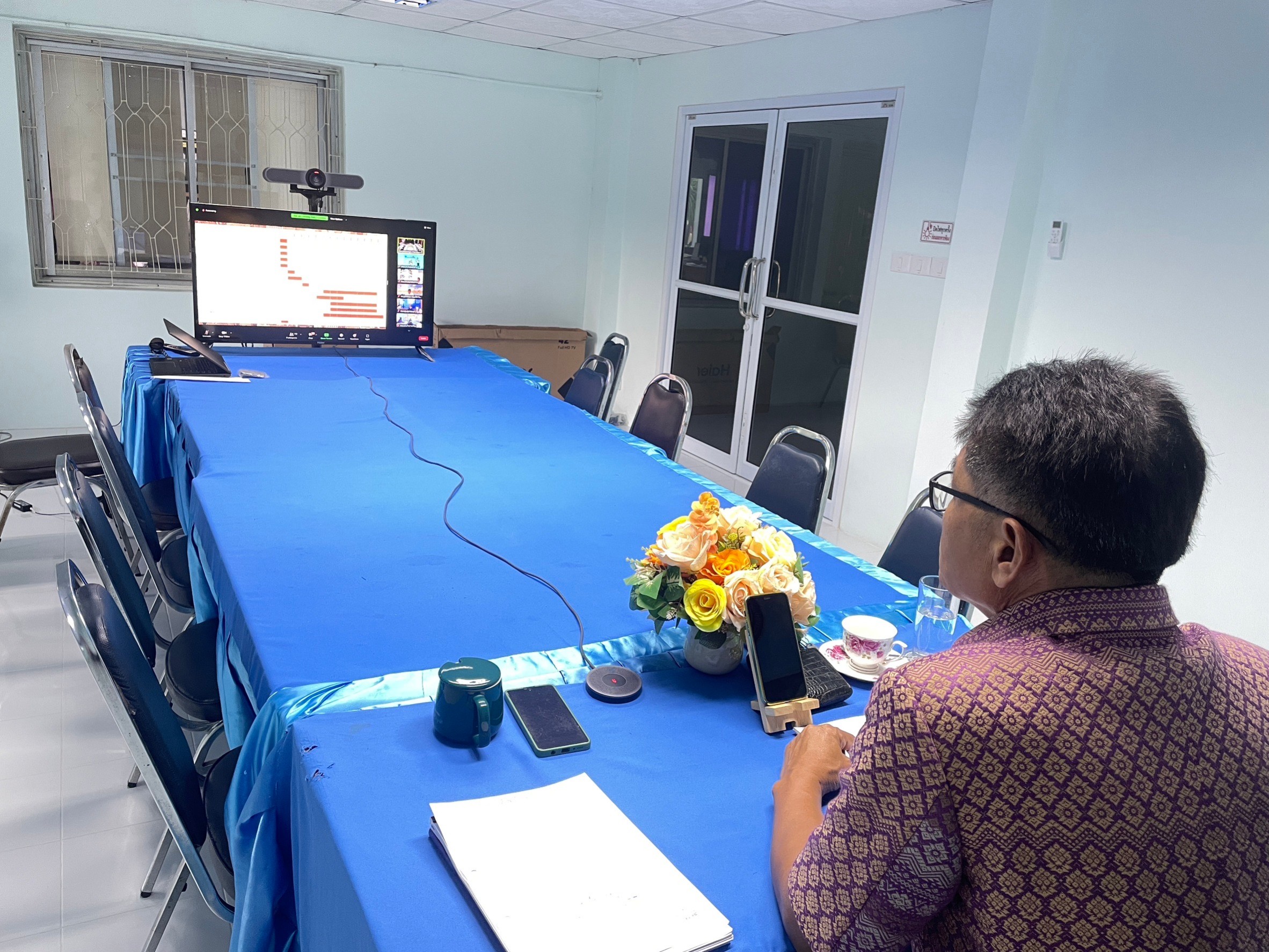 วันที่ 20 มิถุนายน พ.ศ. 2566 นายบุญหลาย กุลนารัตน์ ประมงจังหวัดหนองบัวลำภู ร่วมประชุมคณะกรรมการขับเคลื่อนการดำเนินงานโครงการสร้างความเข้มแข็งกลุ่มการผลิตด้านประมง ครั้งที่ 3/2566 ผ่านระบบออนไลน์ Zoom Meeting ณ สำนักงานประมงจังหวัดหนองบัวลำภู..คลิก