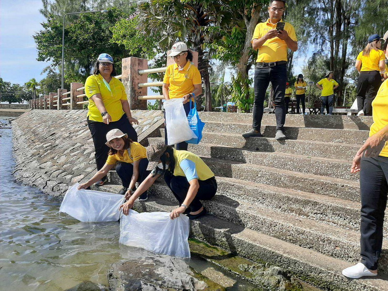 สนับสนุนพันธุ์ปลากินพืช เพื่อปล่อยลงสู่ทะเลสาบสงขลา อ.เมือง จ.พัทลุง..คลิก