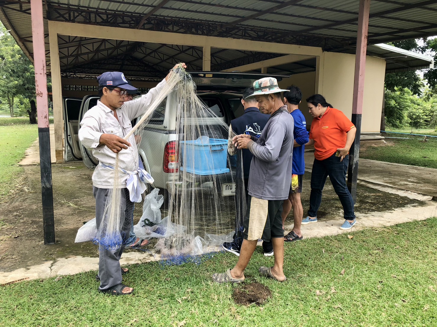 ประเมินการเจริญเติบโตของสัตว์น้ำในแหล่งน้ำชุมชน และให้ชุมชนมีส่วนร่วม เกิดการเรียนรู้เกี่ยวกับการประเมินการเจริญเติบโตของกุ้งก้ามกรามที่ปล่อยในแหล่งน้ำของชุมชน รวมถึงทราบชนิดพันธุ์สัตว์น้ำชนิดอื่นๆ ในแหล่งน้ำ..คลิก