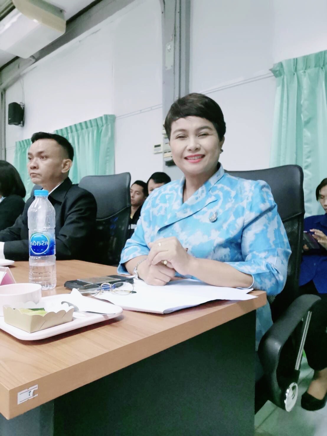 ร่วมรับรองผู้ตรวจราชการกระทรวงเกษตรและสหกรณ์ เขตราชการที่ ๑๒ (นางสาวนนทิชา  วรรณสว่าง)