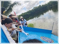 พิธีปล่อยพันธุ์สัตว์น้ำจืด เนื่องในวันเฉลิมพระชนมพรรษา สมเด็จพระนางเจ้าสิริกิติ์ฯ
