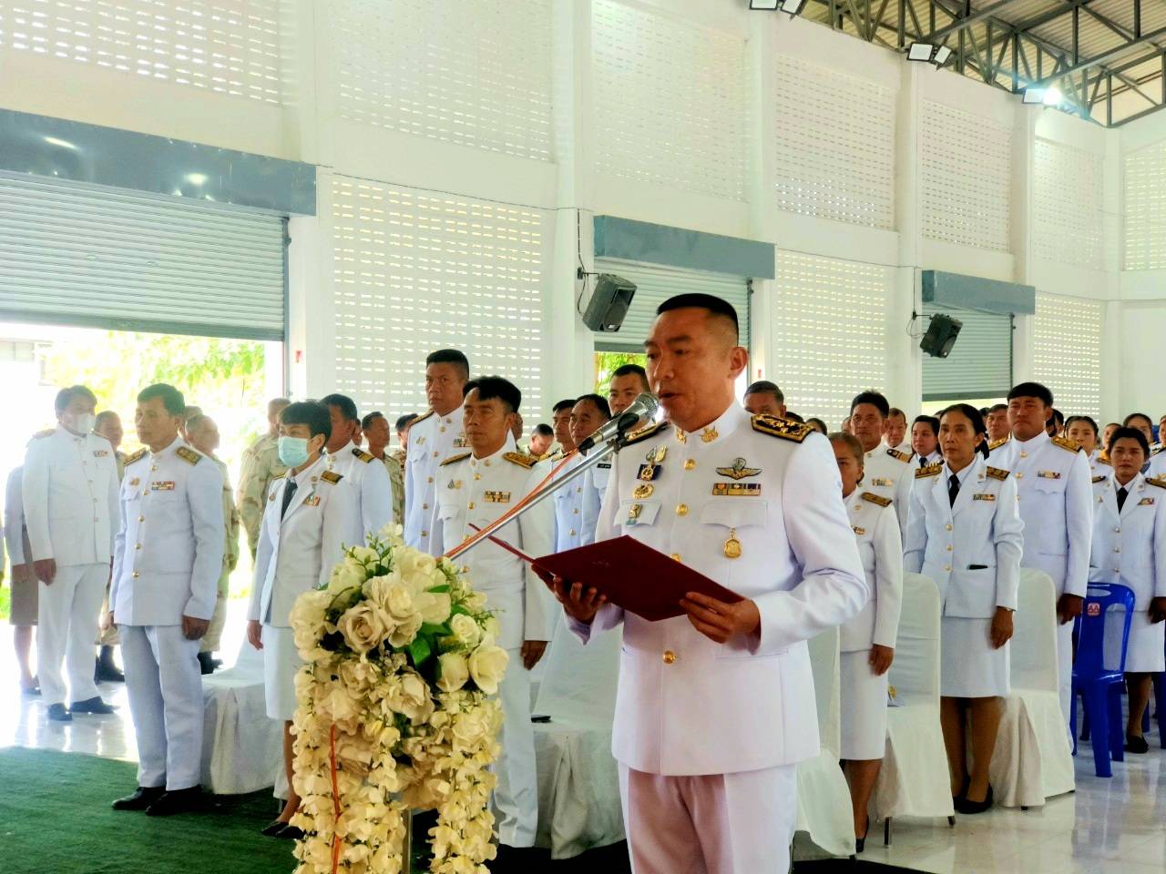นายวิทยา ประเสริฐสังข์ ประมงอำเภอโนนสังเข้าร่วมพิธีน้อมรำลึกในพระมหากรุณาธิคุณ พระบาทสมเด็จพระบรมชนกาธิเบศร มหาภูมิพลอดุลยเดชมหาราช บรมนาถบพิตร เนื่องในวันนวมินทรมหาราช 13 ตุลาคม 2566..คลิก