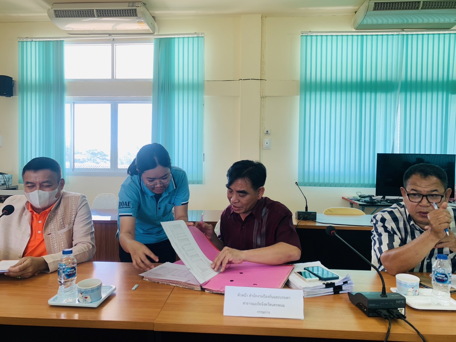 ประชุมคณะกรรมการให้ความช่วยเหลือผู้ประสบภัยพิบัติอำเภอ (ก.ช.ภ.อ.) อำเภอโพนสวรรค์..คลิก