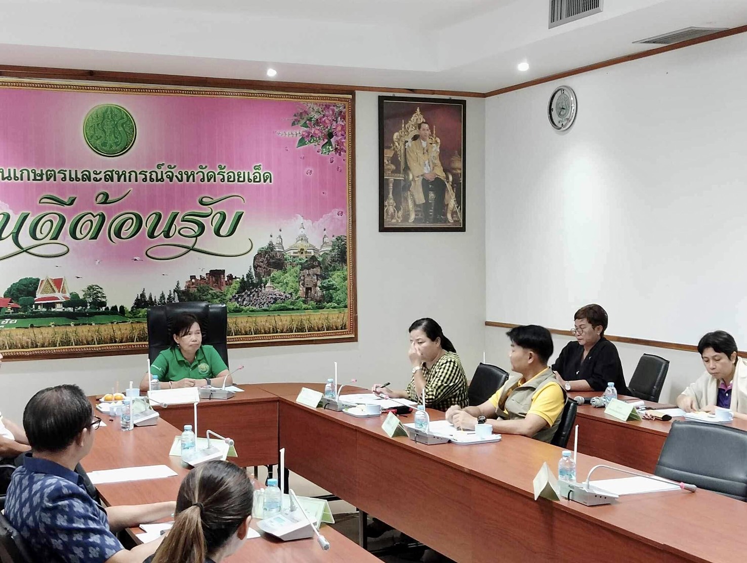 ร่วมการประชุมคณะกรรมการขับเคลื่อนงานด้านการเกษตรระดับจังหวัด จังหวัดร้อยเอ็ด (Single Command Province : SCP) ครั้งที่ 7/2566