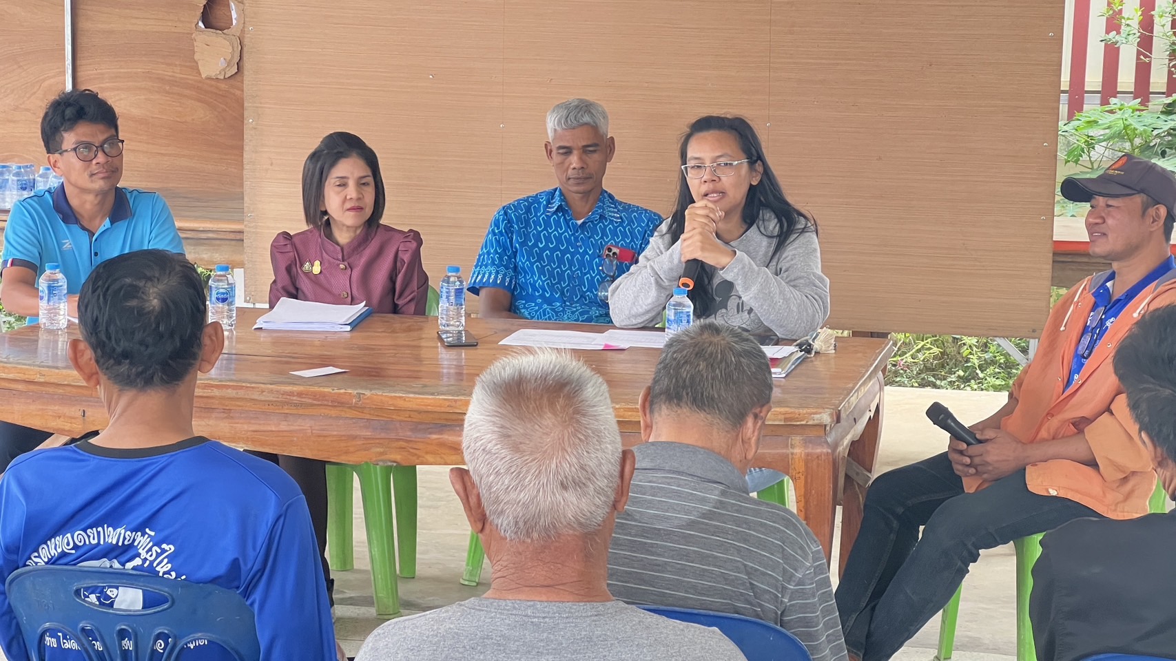 จัดประชุมเพื่อทำแผนปฏิบัติงานแหล่งน้ำชุมชน โครงการธนาคารสินค้าเกษตร กิจกรรมสนับสนุนธนาคารผลผลิตสัตว์น้ำแบบมีส่วนร่วม