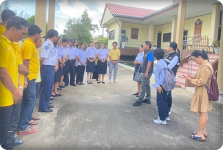 การต้อนรับรองอธิบดีเยี่ยมชมกิจกรรมภายในศูนย์ฯ