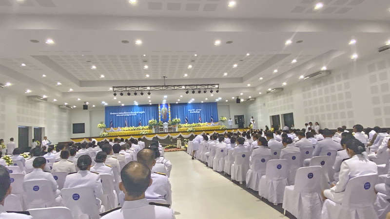 ร่วมงานรัฐพิธี ณ หอประชุมจังหวัดพัทลุง