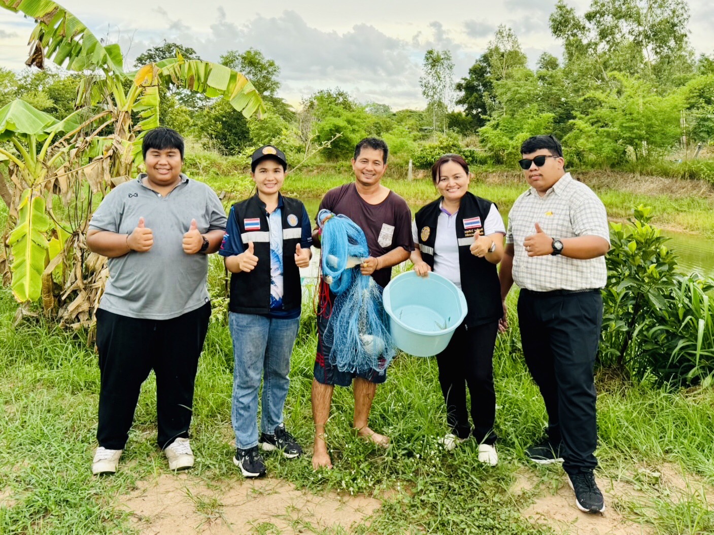 ตรวจประเมิน และตรวจต่ออายุฟาร์มเพาะเลี้ยงสัตว์น้ำ ตามมาตรฐานการปฏิบัติทางการเพาะเลี้ยงสัตว์น้ำที่ดี (Good Aquaculture Practice; GAP) หรือ จี เอ พี จำนวน 3 ฟาร์ม